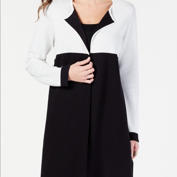 ALFANI Color Block Long Sleeve Open Cardigan - Picture 8 of 8